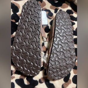 NWT Birkenstock Made in Germany Matrix
Shearling Sandals Leather Brown size 37